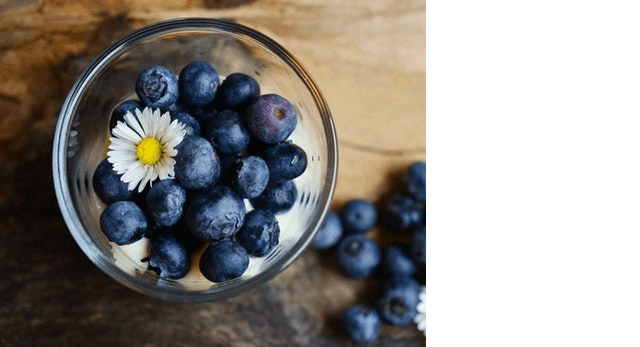 This example creates a partial copy of a JPG image of blueberries. It sets the copies count to a fraction equal to 0.6666, which is two-thirds of the image, so instead of making multiple copies, it effectively crops one-third off the end of the original image. (Source: Pexels.)