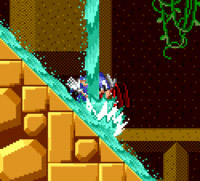 In this example, we extract the 10th frame from a multi-frame GIF and we save it as a JPG pic. The GIF has 25 frames total and it's an animation of Sonic the Hedgehog. (Source: Sega.)