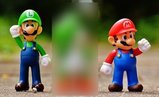 In this example, we hide Yoshi, the fictional dinosaur who appears in many of the Mario game series. We add a heavy blur layer with a radius of 40 pixels over the selected rectangular area where Yoshi appears and that makes the figure nearly invisible. (Source: Pexels.)