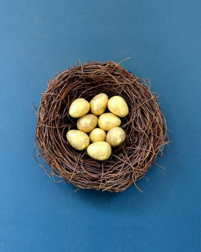 In this example, we add padding to the top and bottom sides of a square JPG of eggs in a nest and make it a vertical JPG. The square JPG has a size of 400-by-400 pixels and the vertical JPG has a size of 400-by-500 pixels. We activate the "Stretch Edges" option, which takes 25 pixels at the top and bottom and stretches them by as much as necessary to achieve the new height. As the background near the top and bottom is nearly monotone, the stretched background is also monotone and you can't even tell that the original JPG was modified. (Source: Pexels.)